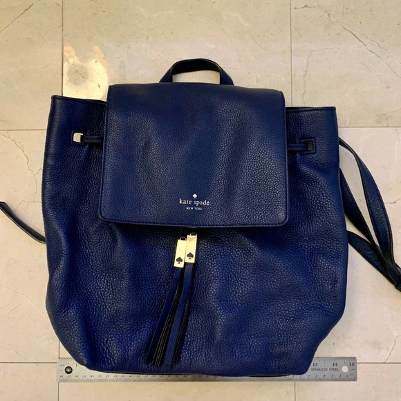 Kate Spade Navy Grey Street Wilder Backpack